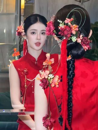 #新娘造型#婚礼造型#新娘头饰#新中式新娘造型 #美丽新娘