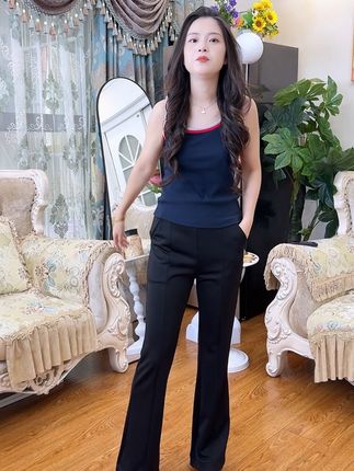 春秋款高腰垂感爆款休闲气质百搭显高显瘦休闲裤喇叭裤!#喇叭裤 #气质穿搭 #显高显瘦 #好物推荐🔥 #厂家直发品质保证