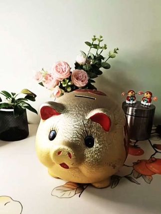 #存钱罐 #金猪存钱罐 #家居摆件 #创意礼物 #培养存钱的好习惯
