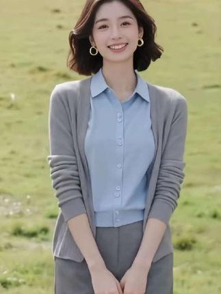 #森系少女感穿搭#粉丝投稿秋季服装测评#秋季微胖穿搭测评#谁的衣柜没件针织衫#如何通过穿搭摆脱路人感