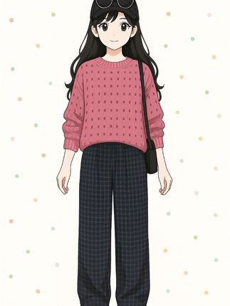 #针织毛衣 老钱风松驰感套装女2025春秋新款镂空长袖针织衫毛衣阔腿裤两件套#秋季新款#时尚百搭#休闲减龄穿搭 #松弛感穿搭
