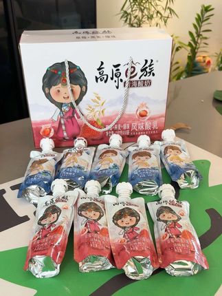 【爆珠酸奶】小西牛常温酸奶蓝莓草莓玫瑰爆珠酸奶三口味160g*10袋#强烈推荐
