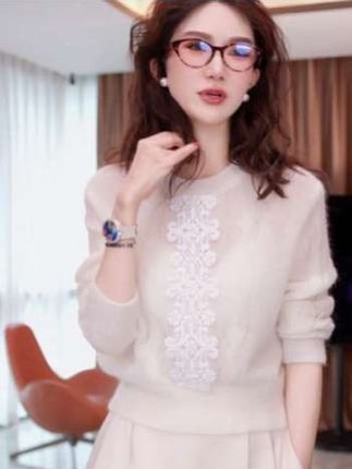 #柔软羊毛打底衫女内搭高级感,#细腻羊毛衫女长袖,#米白色羊毛打底衫秋冬高级感 #美搭尽显女神范 #甜美穿搭