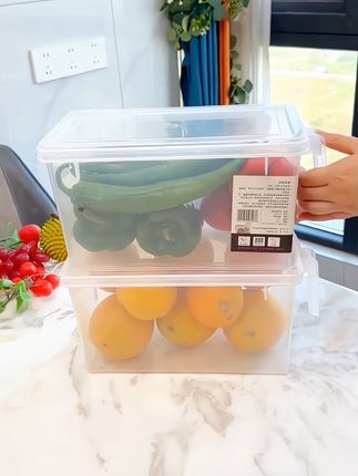 这个冰箱收纳盒食品级材质,容量大结实耐用,可冷冻冷藏,还可以进微波炉加热,真是美观又实用#冰箱收纳盒 #收纳整理 #保鲜盒 #食物保鲜 #实用好物