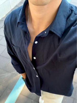 秋日十一出游老钱风穿搭~松弛 帅 #十一出游穿搭 #老钱风男装 #棉麻衬衫男 #亚麻长裤男士 #松弛感穿搭