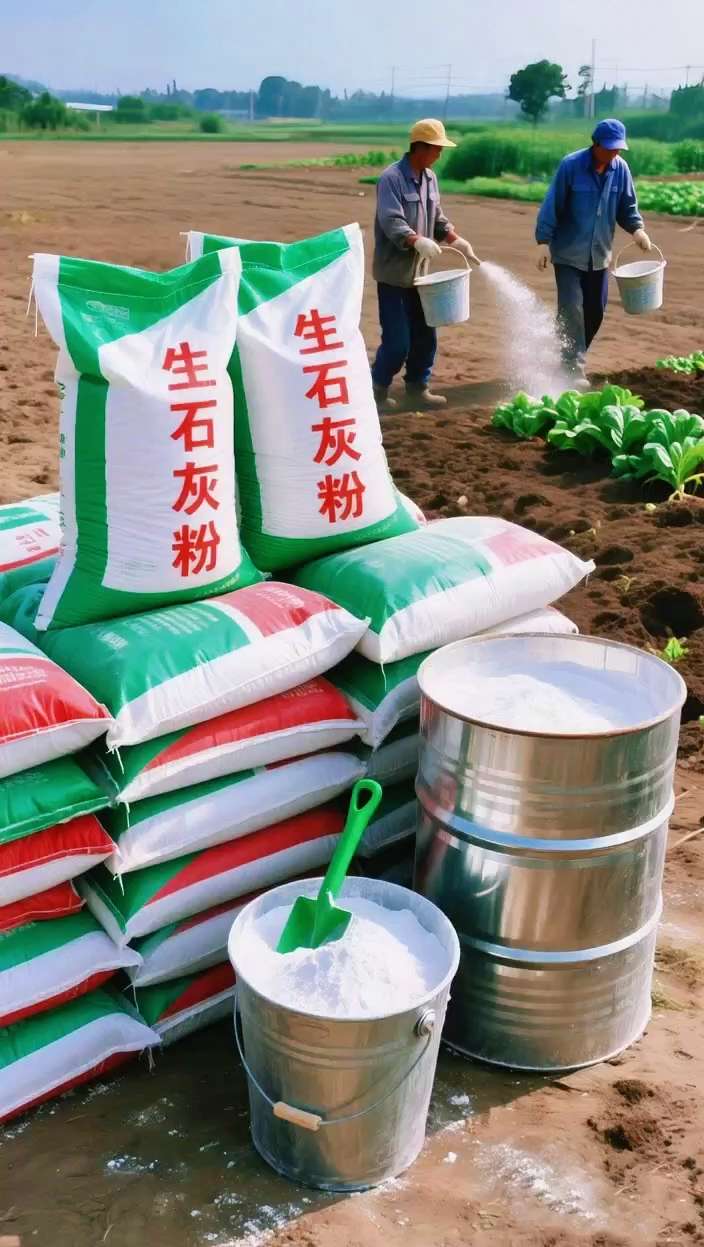 #种植小技巧 #在家种菜 #生石灰粉 #超便宜超划算 #三农种植