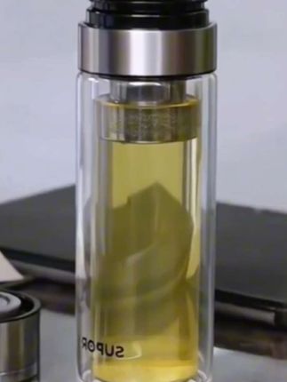 #玻璃茶杯#多喝水#茶水分离杯#携带方便#一键开盖玻璃杯