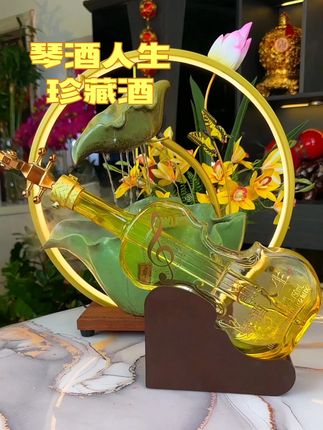 瓶身是小提琴的外观,特别的精美漂亮,内装750毫升杏花村美酒,既好看又好喝,送礼自饮都划算#白酒 #纯粮食酒 #酒水 #好酒推荐 #性价比好酒
