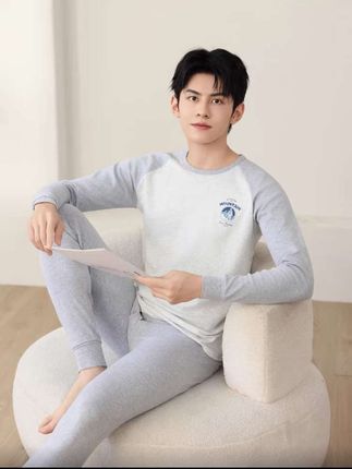 雅鹿青少年男纯棉秋衣秋裤套装打底保暖内衣#纯棉秋衣秋裤 #男士纯棉秋衣套装 #青少年男秋衣秋裤#学生纯棉秋衣秋裤