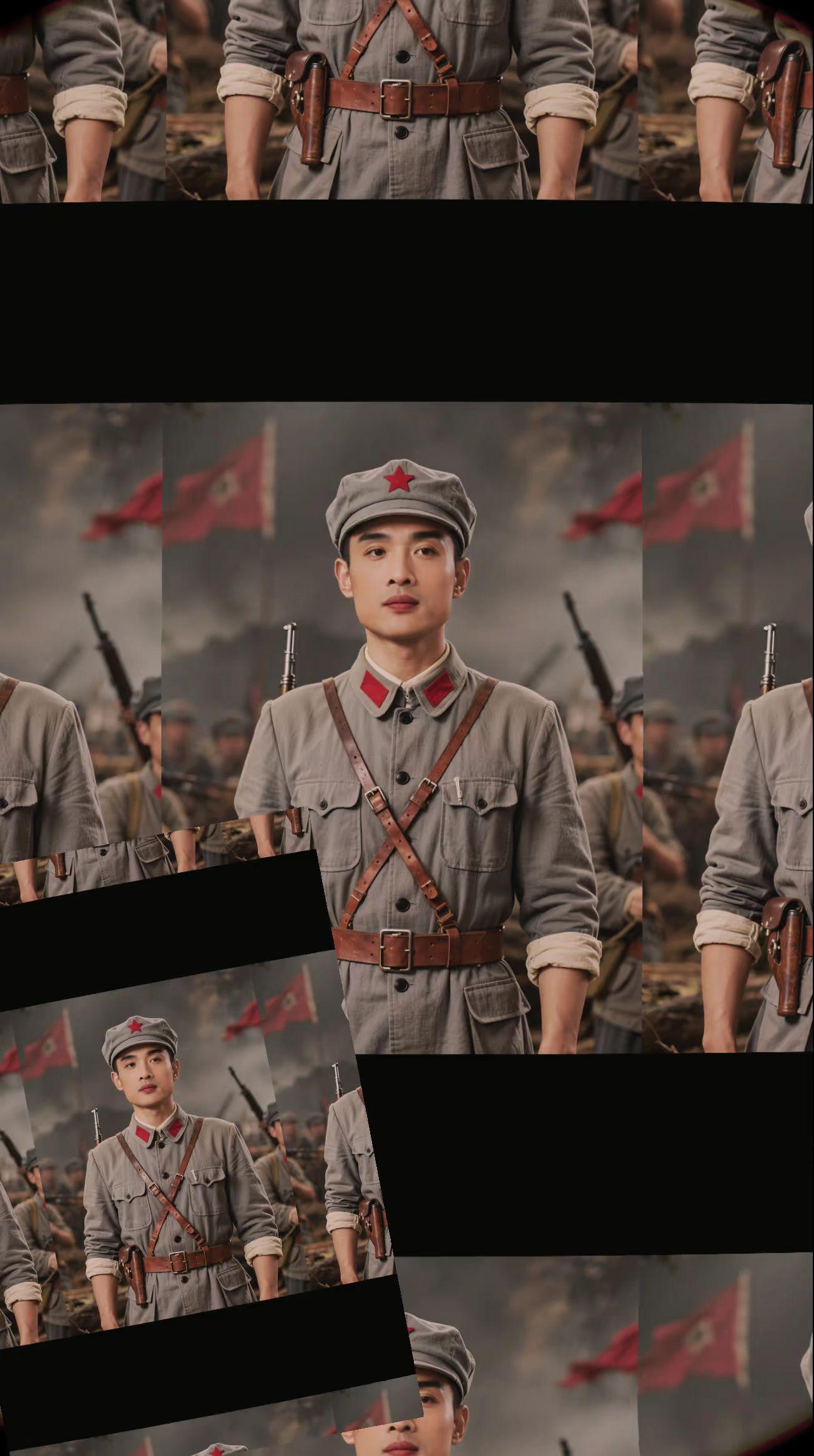 #AI坚韧军服#十送红军歌#红军长征1934年10月至1936年10月#正能量传递#缅怀红色记忆