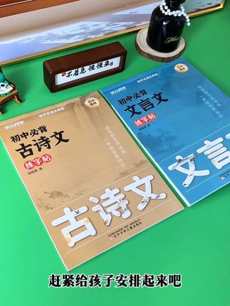 给九月上初一的孩子安排这套同步初中新教材的 #练字帖 吧!包含初中三年必背的古诗文言文以及重难点 #初中生字帖