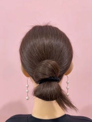 日常简单好看的扎发#盘发的简单方法 #扎发教程 #头绳 #每天发型不重样