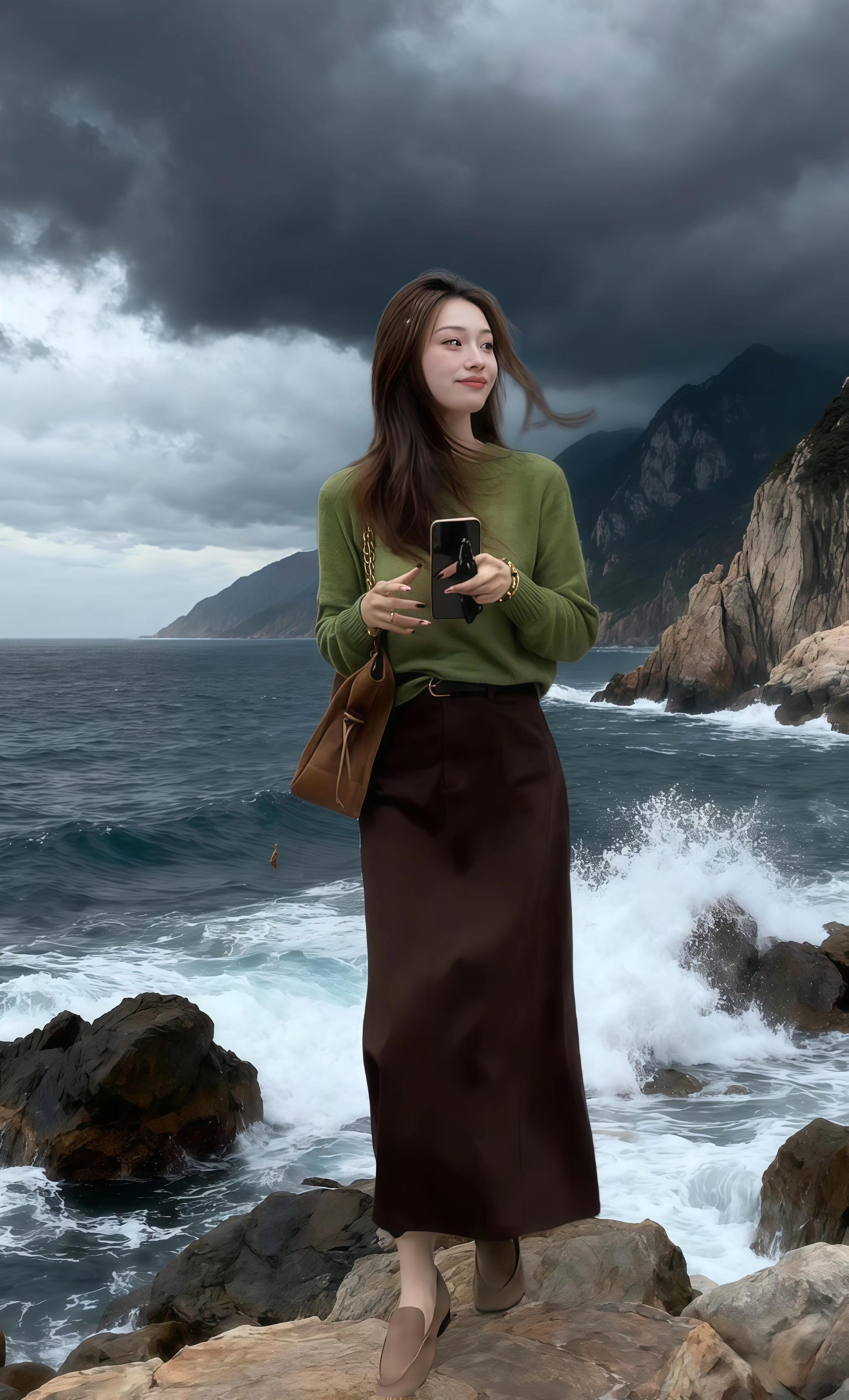 林晚在初秋的晨雾里踏进常去的咖啡馆时,身上那件米杏色韩系针织衫正泛着柔和的光。细腻的坑条纹肌理贴在肩头,恰到好处的落肩设计藏住了上臂的肉感,领口微卷的弧度又衬得脖颈线条格外修长。 她刚在窗边坐下,服务生递来菜单时多看了两眼——不是因为别的,是她搭在膝头的深咖色高腰半身裙太显利落。裙长刚及小腿中部,侧面的开叉随着动作轻轻晃动,最妙的是高腰剪裁,刚好卡在腰线最细处,配着针织衫下摆随意塞进裙腰的小褶皱,竟把她不算突出的腰臀比衬得格外好看。 #当我听Cortis学琥珀系穿搭#流光机能风穿搭太有生命力了#通勤穿搭如何摆脱土气感#一秒拿捏竞速跑者美学OOTD#秋季微胖穿搭测评@DOU+上热门 @DOU+小助手 @抖加🔥上热门🔥dou+🔥热点宝