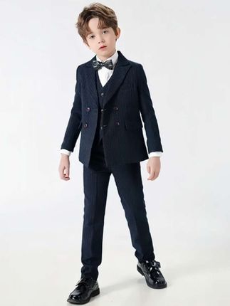 Romon/罗蒙儿童西装套装#英伦风秋冬男童高档西服#高品质童装 #酷帅男孩 #男孩礼服 #男童套装