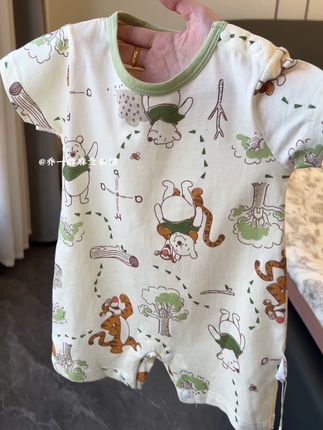 绿色动物乐园!绝了!#高品质童装 #新生儿衣服 #小月龄宝宝衣服