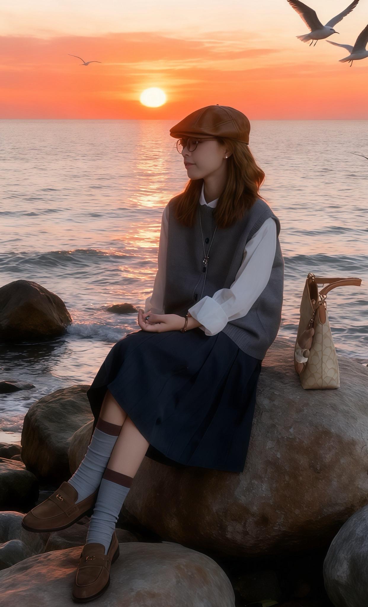 #秋冬都市硬核穿搭 #流光机能风穿搭太有生命力了 #早秋秀场抄作业告别路人感 #用基础款玩转一周穿搭 #小个子女生的夏日通勤穿搭 把“韩系贵气”穿在身上:灰调针织自带质感,叠穿长袖更显品味,百褶裙摆添灵动,不用费脑搭,出门就是利落时髦人。