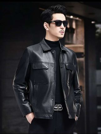 #男士外套 #皮衣 #皮夹克 #男士穿搭