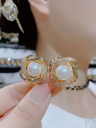 优雅炫彩百搭气质珠珠显白耳环#时尚饰品 #耳饰控 #精美耳饰 #网红耳环