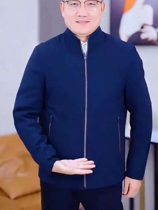 #金盾正品爸爸外套冬季2025新款夹棉夹克冬装棉服中年加厚保暖棉衣