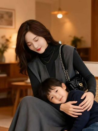 开秋季穿搭一整套#气质女神范高级感韩系#小香风灰色背心#连衣裙套装 #洋气时尚