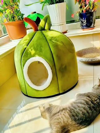 猫窝封闭式冬款加厚冬季保暖全封闭猫房子睡袋洞穴狗窝冬天宠物窝