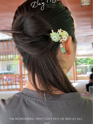 发簪#发饰发夹 #发饰 #簪子 #发簪盘发 #日常发型 @DOU+小助手 @抖音小助手