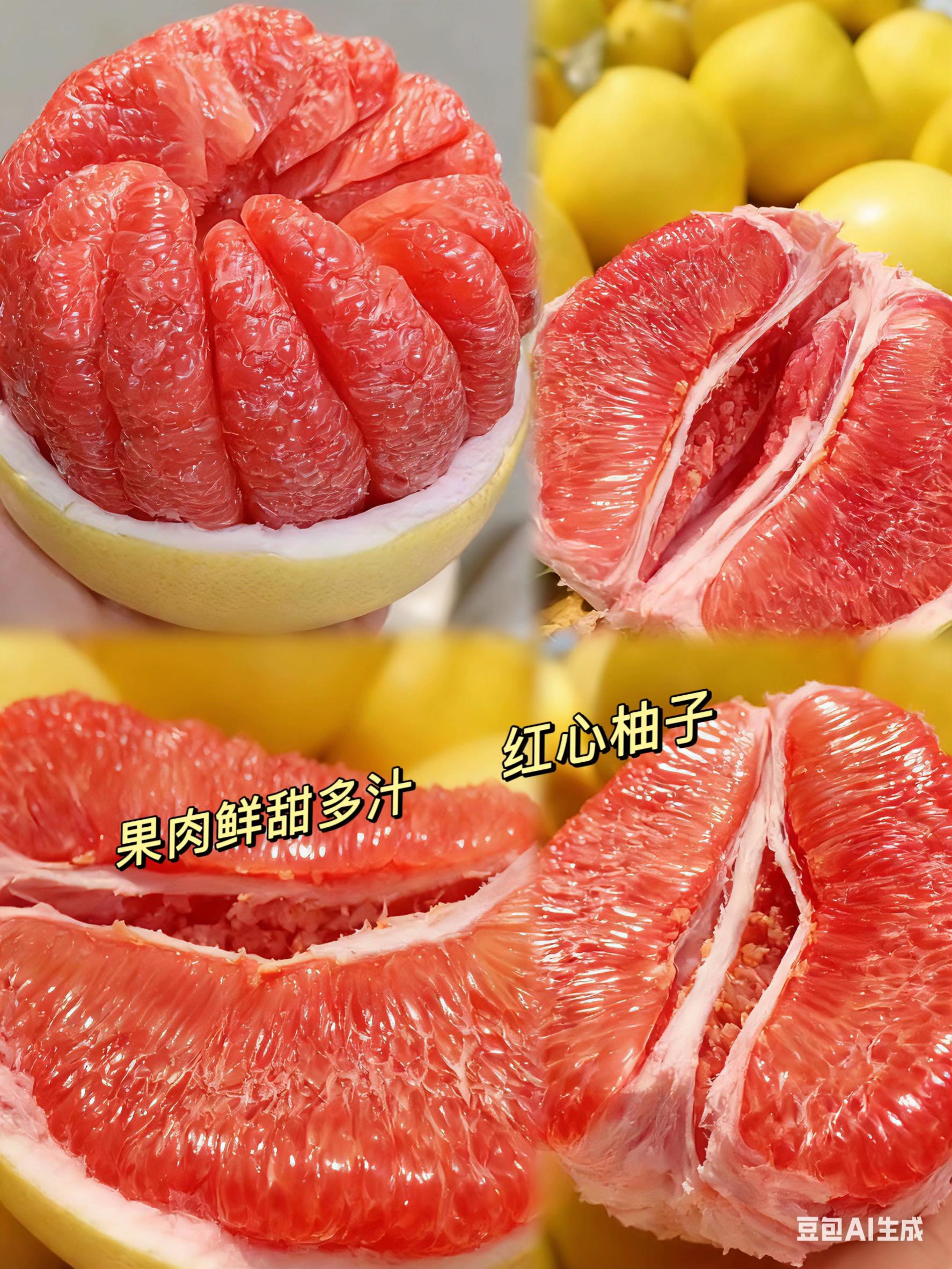 又到了吃柚子的季节了,红心柚子果肉鲜甜多汁#新鲜采摘 #红心蜜柚 #应季水果 #优质农产品