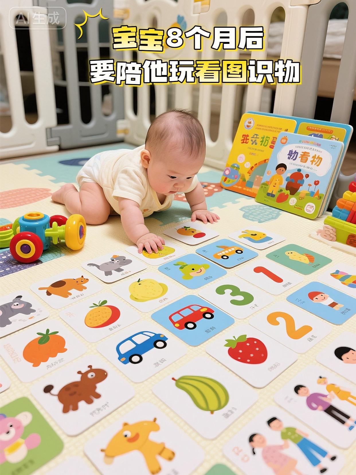 #育儿 #亲子 #早教 #专注力 #宝妈分享 宝宝8个月后,要带他玩看图识物,宝宝越玩越聪明 ,成长更快哦