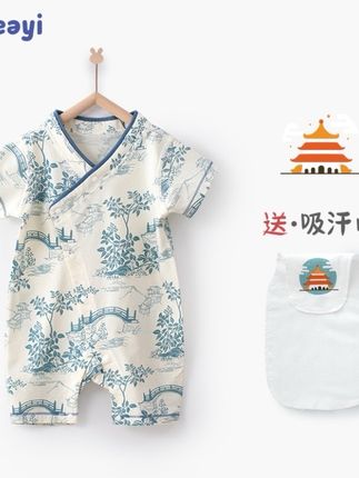 【拍2减15】Babycare山茶花25年春夏装中袖爬爬服男宝女宝宝睡衣#夏季穿搭 #夏日必备 #高品质童装 #质量杠杠的好 #每日推荐