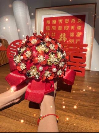 啥时候结婚呀,高低给你整一个手棒花#手工diy #手棒花 #备婚日常 #结婚礼物 #备婚好物分享