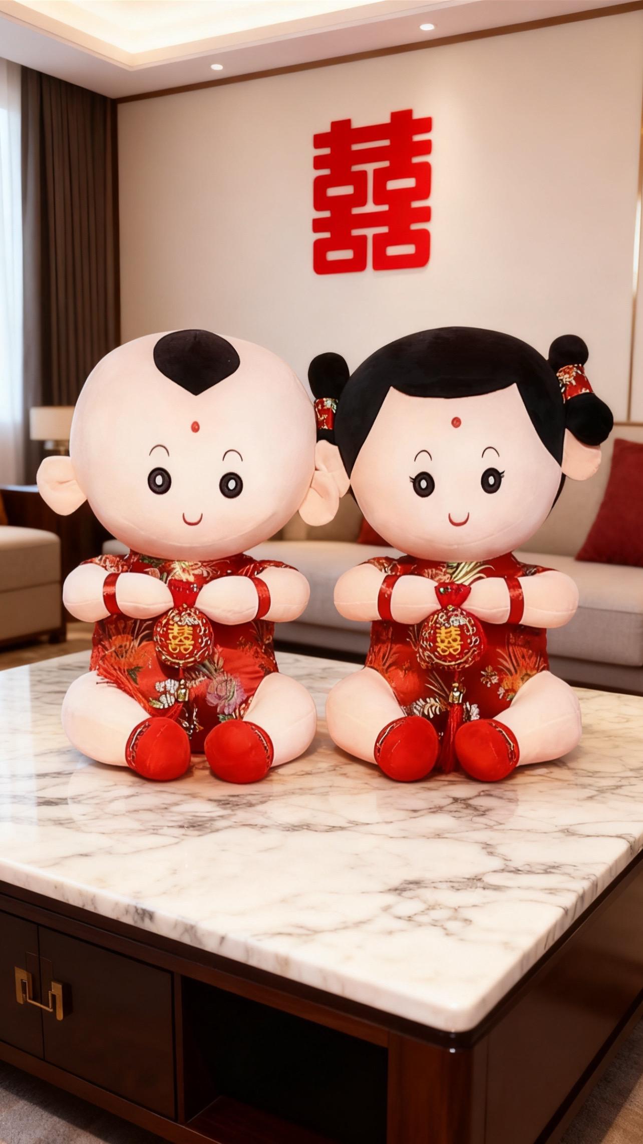 #结婚压床娃娃 #压床娃娃 #结婚压床娃娃金童玉女 #压床娃娃婚庆礼品 #压床娃娃一对