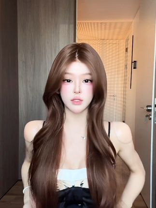 小圆-升级款【可以不戴发网的假发·大头皮许妍卷】发型师精修长卷发#假发发圈 #假发发型 #假发发箍好看又自然