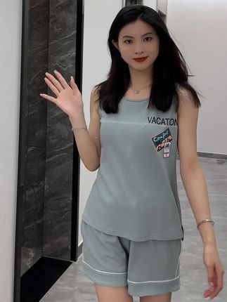 #带胸垫睡衣#家居服#柔软舒适#谁穿谁好看#吸汗透气