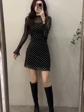 好喜欢这个波点裙 #早秋显身材平价上衣合集 #当我不局限于一种穿搭风格时