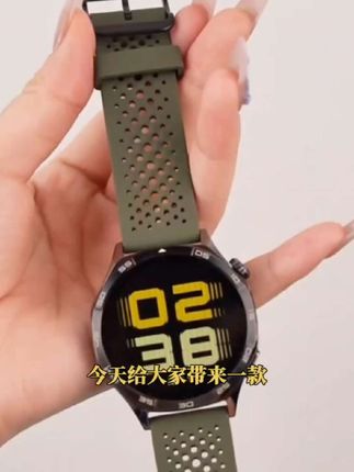 适用华为GT5/watch4/pro表带GT3洞洞透气硅胶GT2运动防水腕带男女
