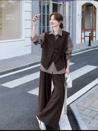 #套装 #女装穿搭 #春秋穿搭 #慵懒风穿搭 #韩系穿搭
