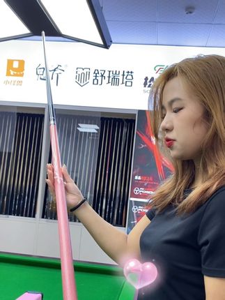 送女神的第一根球杆,必须是这一根粉色619#台球是一种生活 #台球器材 #台球