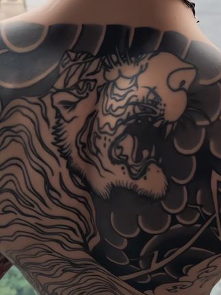你要学会款款独行 人生才会柳暗花明 #日式老传统 #防水纹身贴