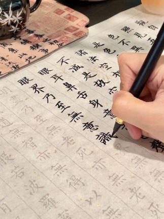 天天写怎么会写不好呢 ,#抄经 #练字 #写字 #写字是一种生活 #爱好