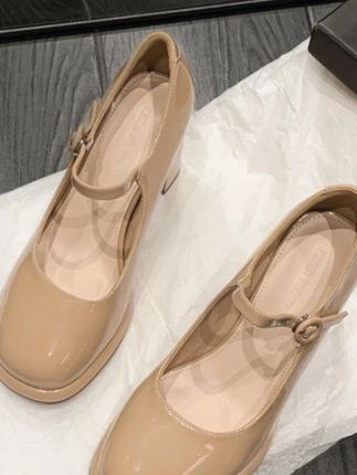 圆头公主玛丽珍高跟鞋女粗跟气质配裙子旗袍仙女风婚鞋新娘伴娘鞋#辣妹穿搭