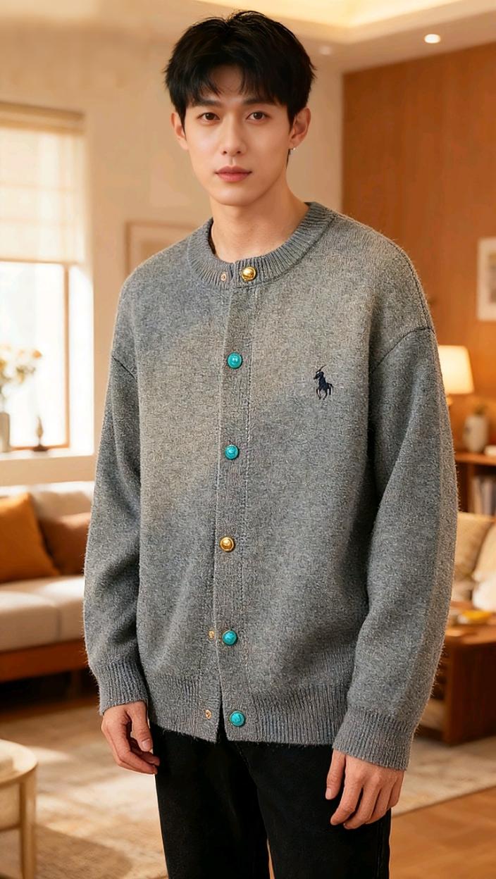 #男生穿搭 #阳光帅气 #外套穿搭 #男装 #男士针织衫