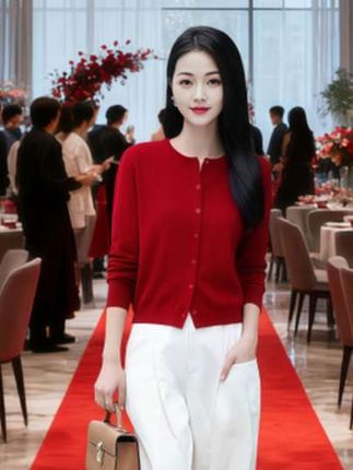 #话题热门榜 纯色春秋新款针织开衫,百搭洋气减龄#早秋穿搭 #优雅气质#穿出自信穿出美丽 @抖加🔥上热门 🔥dou+🔥热点宝