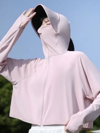 夏季女款遮阳透气连帽女款防晒服防晒衣【小蕉】#遮阳#透气#新款#女款#连帽