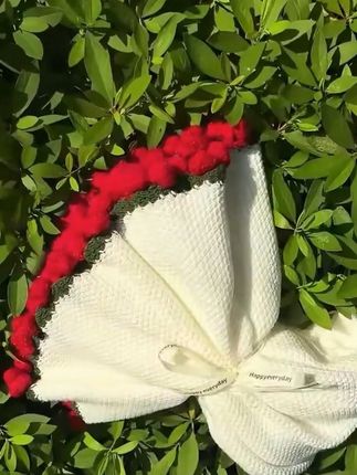成品玫瑰花束毯子成品午睡花毯手工编织毛线花朵铃兰毛毯向日葵毯#diy #礼物