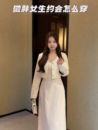 属于微胖女生的千金风 #高级感穿搭 #约会穿搭 #小个子连衣裙 #微胖女生