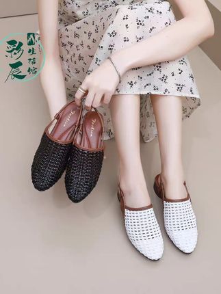2025夏季新款女凉鞋镂空手工编制女凉鞋休闲罗马风软底时尚802#夏季新款凉鞋#镂空透气休闲鞋#防滑耐磨#穿着舒服又漂亮#时尚百搭