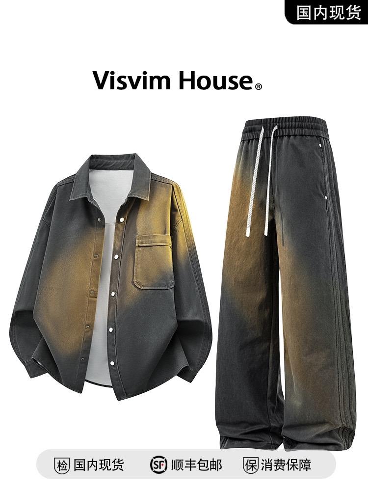 【顺丰包邮】VISVIM大码衬衫套装两件套#衬衫 #衬衫穿搭 #套装 #套装两件套 #套装穿搭