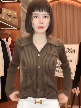 2025秋季新款时尚收腰显白修身显瘦洋气长袖打底衫上衣#谁穿谁好看 #秋季新款 #穿出高级感 #遮肉显瘦 #上衣