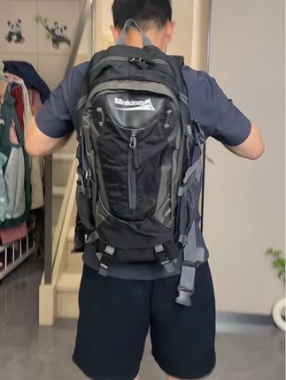 登山包 40L徒步登山包旅行双肩包男女大容量超轻便户外运动背包防水旅游#徒步登山包