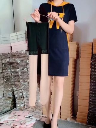 【买一送一】安全裤+丝袜高弹丝袜不勾丝防走光拉紧身裤薄款组合装